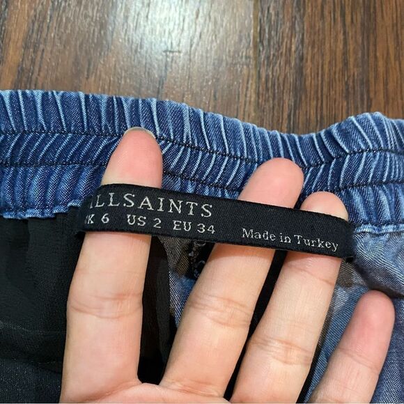 All Saints Eliza Denim Look Jogger Style Trouser size 2 - Picture 7 of 7
